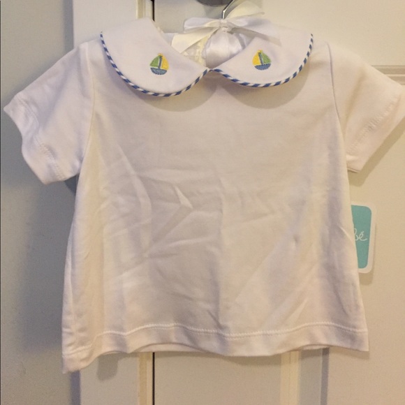 Petit Bebe Other - Collared Sailboat Shirt